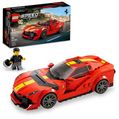 LEGO Speed Champions Ferrari 812 Competizione 76914, Sports Car Toy Model Building Kit, 2023 Series, Collectible Race Vehicle Set, Multi, 261 Pcs 