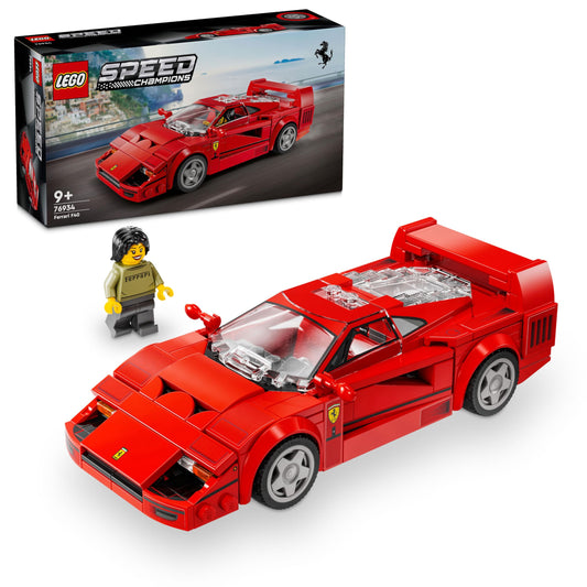 LEGO Speed Champions Ferrari F40 Supercar Vehicle Toy 76934 Building Blocks Toys for 9+ Gift for Boys and Girls 