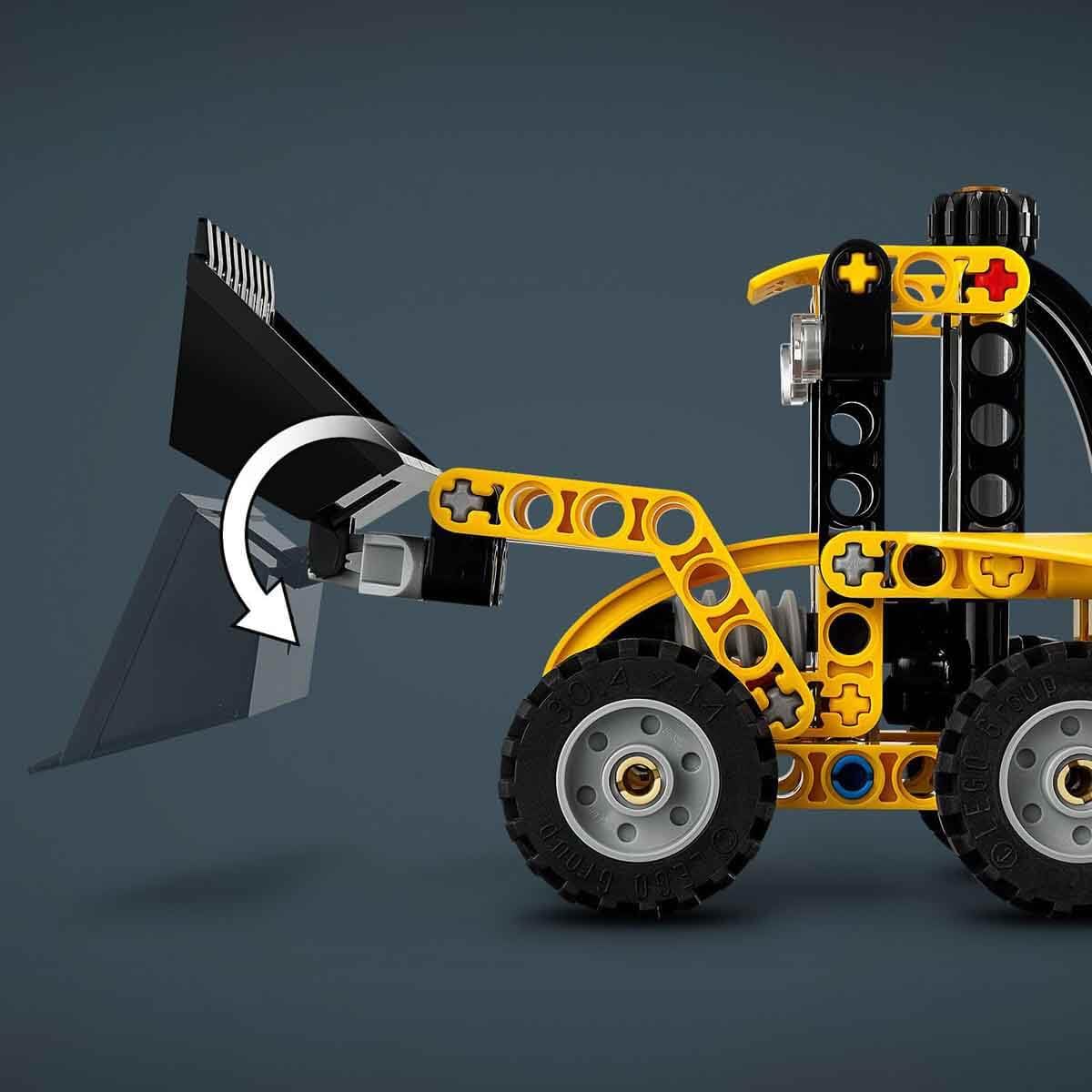 LEGO Technic Backhoe Loader Construction Toy Vehicle Set 42197 Building Blocks Toys for 7+ Gift for Boys and Girls 