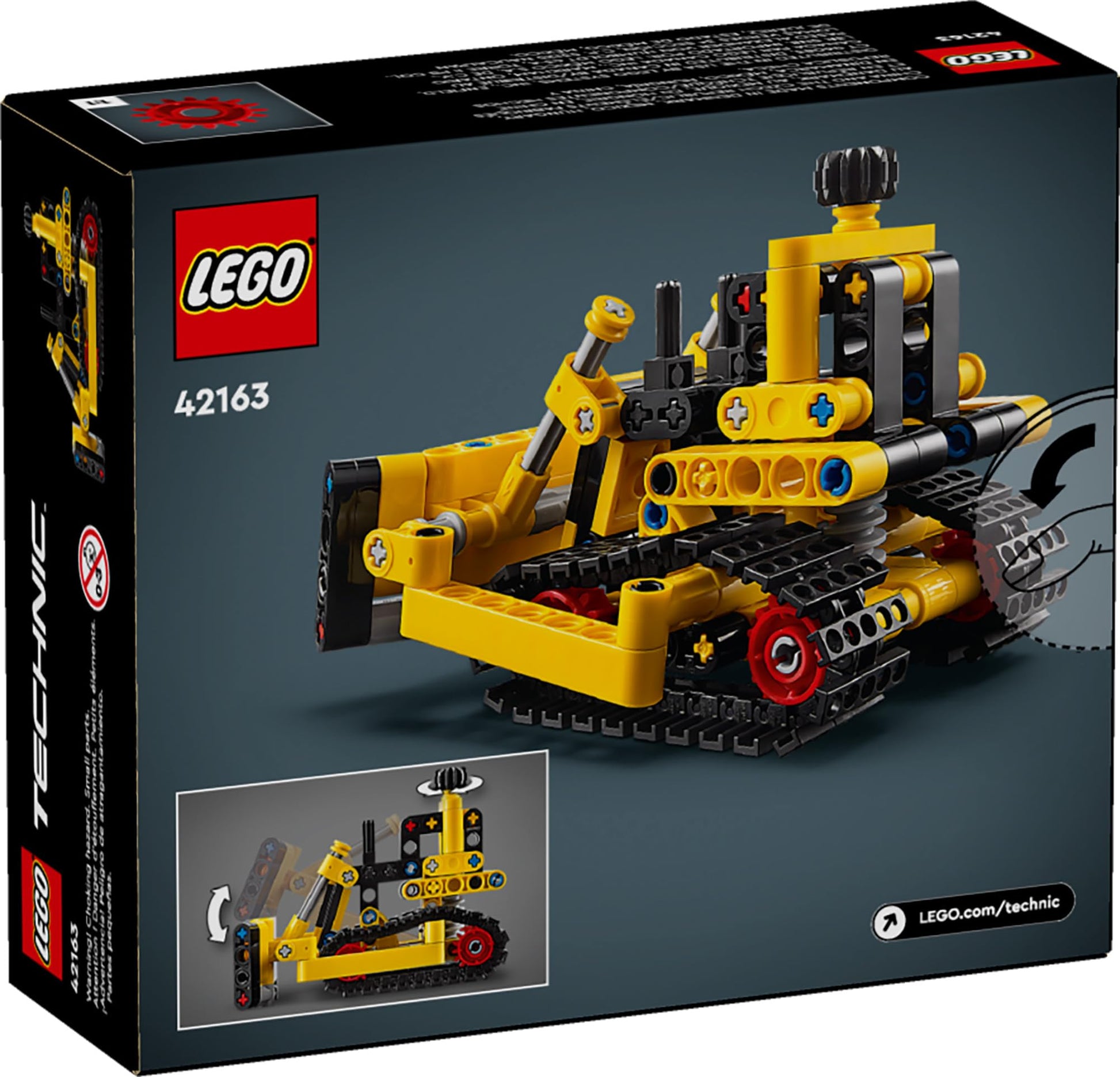 LEGO Technic Heavy-Duty Bulldozer Building Set, Kids� Construction Toy, Vehicle Gift for Boys and Girls Ages 7 and Up, 42163 
