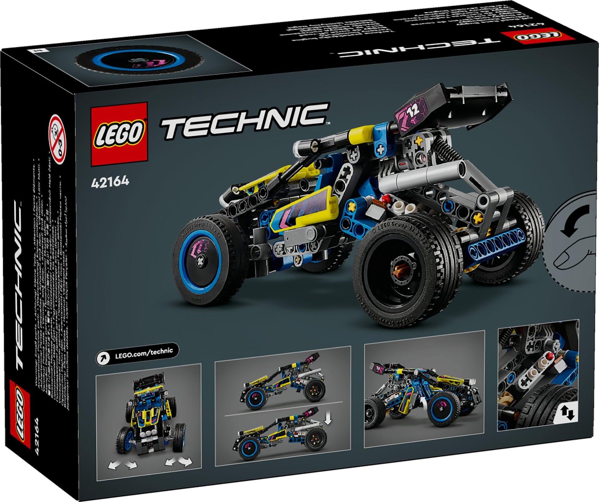 LEGO Technic Off-Road Race Buggy Car Toy 42164 (219 Pieces) 
