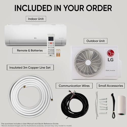 LG 1.5 Ton 4 Star DUAL Inverter Split AC (Copper, AI Convertible 6-in-1, VIRAAT Mode, Faster Cooling & Energy Saving, 4 Way Swing, HD Filter with Anti-Virus Protection, US-Q19JNYE, White) 