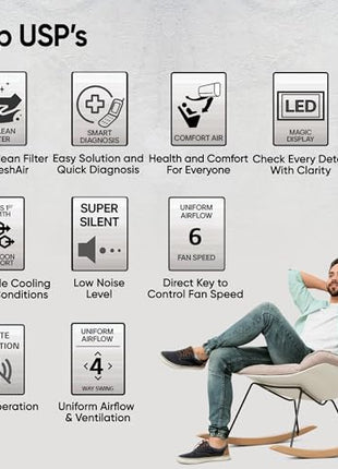 LG 1.5 Ton 4 Star DUAL Inverter Split AC (Copper, AI Convertible 6-in-1, VIRAAT Mode, Faster Cooling & Energy Saving, 4 Way Swing, HD Filter with Anti-Virus Protection, US-Q19JNYE, White) 