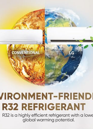 LG 1.5 Ton 4 Star DUAL Inverter Split AC (Copper, AI Convertible 6-in-1, VIRAAT Mode, Faster Cooling & Energy Saving, 4 Way Swing, HD Filter with Anti-Virus Protection, US-Q19JNYE, White) 