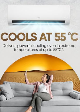 LG 1.5 Ton 5 Star DUAL Inverter Split AC (Copper, AI Convertible 6-in-1, VIRAAT Mode, Faster Cooling & Energy Saving, 4 Way Swing, HD Filter with Anti-Virus Protection, US-Q19QNZE1, White) 