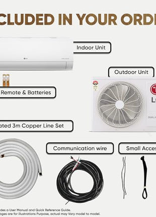 LG 1.5 Ton 5 Star DUAL Inverter Split AC (Copper, AI Convertible 6-in-1, VIRAAT Mode, Faster Cooling & Energy Saving, 4 Way Swing, HD Filter with Anti-Virus Protection, US-Q19YNZE, White) 