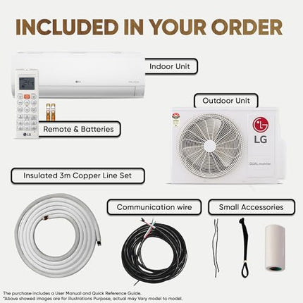 LG 1.5 Ton 5 Star DUAL Inverter Split AC (Copper, AI Convertible 6-in-1, VIRAAT Mode, Faster Cooling & Energy Saving, 4 Way Swing, HD Filter with Anti-Virus Protection, US-Q19YNZE, White) 