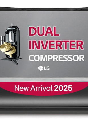 LG 1.5 Ton 5 Star, Wi-Fi, Energy Manager+, DUAL Inverter Split AC (Copper, AI+ Convertible 6-in-1, Diet Mode+, 4 Way Swing, HD Filter with Anti-Virus Protection, US-Q19MWZE, Black Mirror) 