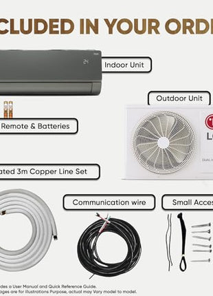 LG 1.5 Ton 5 Star, Wi-Fi, Energy Manager+, DUAL Inverter Split AC (Copper, AI+ Convertible 6-in-1, Diet Mode+, 4 Way Swing, HD Filter with Anti-Virus Protection, US-Q19MWZE, Black Mirror) 