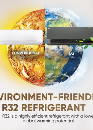 LG 1.5 Ton 5 Star, Wi-Fi, Energy Manager+, DUAL Inverter Split AC (Copper, AI+ Convertible 6-in-1, Diet Mode+, 4 Way Swing, HD Filter with Anti-Virus Protection, US-Q19MWZE, Black Mirror) 