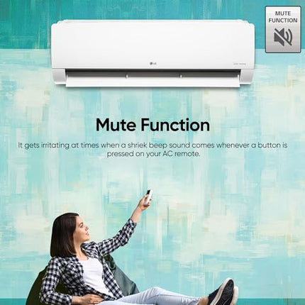 LG 1 Ton 4 Star DUAL Inverter Split AC (Copper, AI Convertible 6-in-1 Cooling, 4 Way Swing, HD Filter with Anti-Virus Protection, Faster Cooling & Energy Saving, 2024 Model, TS-Q13JNYE, White) 