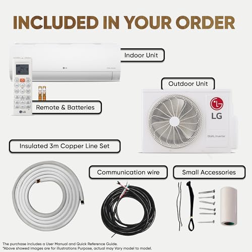 LG 1 Ton 4 Star DUAL Inverter Split AC (Copper, AI Convertible 6-in-1 with VIRAAT Mode, Faster Cooling & Energy Saving, 4 Way Swing, HD Filter with AntiVirus Protection, US-Q13JNYE, White) 