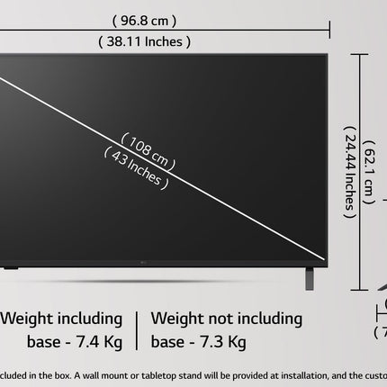 LG 108 cm (43 inches) UA82 Series 4K Ultra HD Smart webOS LED TV 43UA82006LA 
