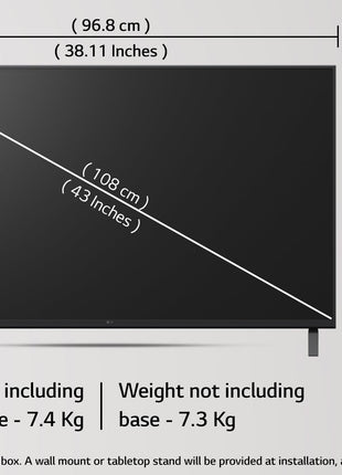 LG 108 cm (43 inches) UA82 Series 4K Ultra HD Smart webOS LED TV 43UA82006LA 