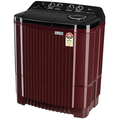 LG 11.5 kg, 5 Star, Roller Jet Pulsator with Soak, Wind Jet Dry Technology, Semi-Automatic Top Load Washing Machine (2025 Model, P115ASDAZ, Smart Filter & Rat Away feature) 