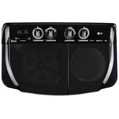 LG 11.5 kg, 5 Star, Roller Jet Pulsator with Soak, Wind Jet Dry Technology, Semi-Automatic Top Load Washing Machine (2025 Model, P115ASDAZ, Smart Filter & Rat Away feature) 