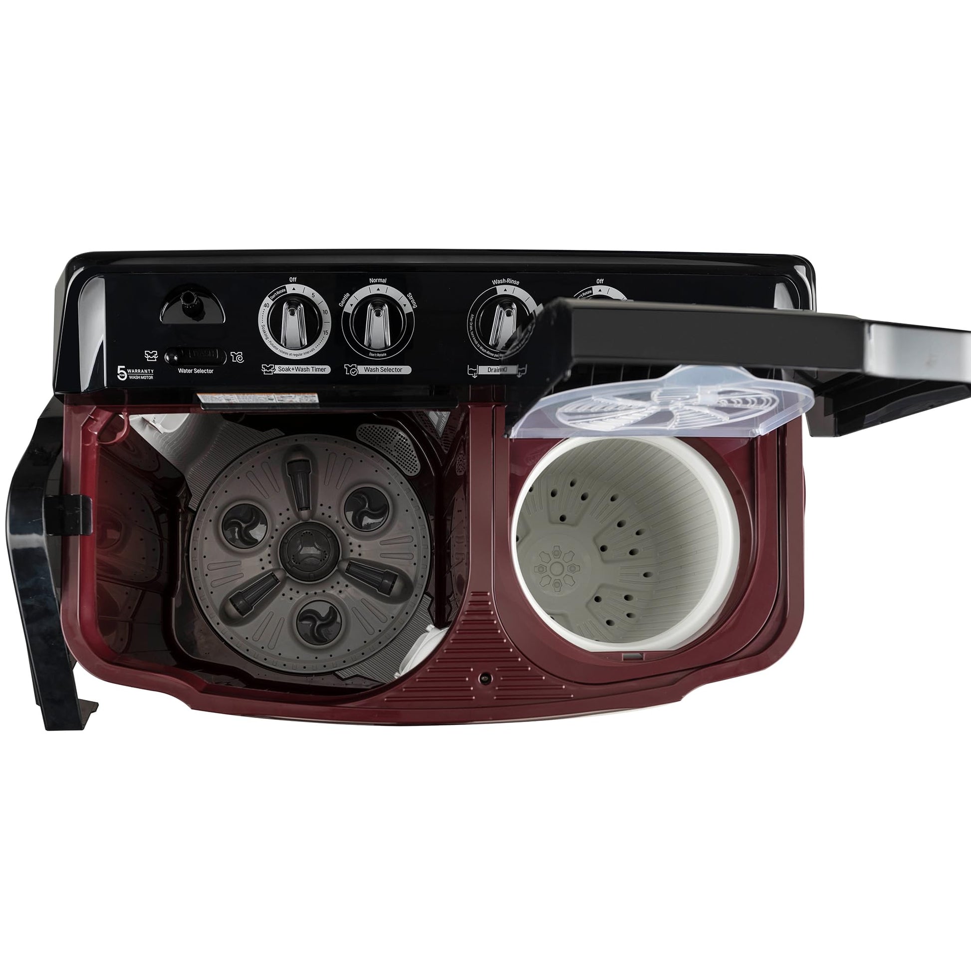 LG 11.5 kg, 5 Star, Roller Jet Pulsator with Soak, Wind Jet Dry Technology, Semi-Automatic Top Load Washing Machine (2025 Model, P115ASDAZ, Smart Filter & Rat Away feature) 