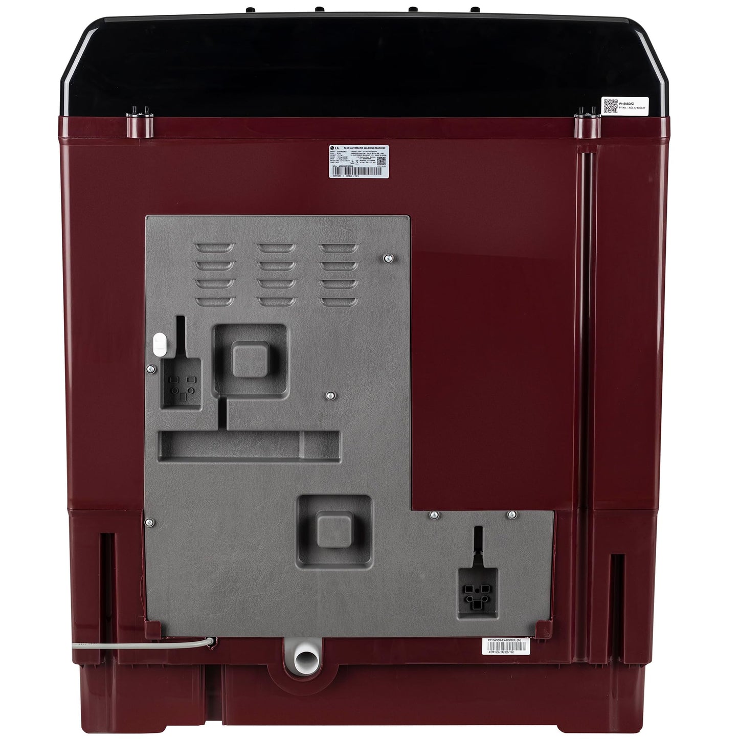 LG 11.5 kg, 5 Star, Roller Jet Pulsator with Soak, Wind Jet Dry Technology, Semi-Automatic Top Load Washing Machine (2025 Model, P115ASDAZ, Smart Filter & Rat Away feature) 