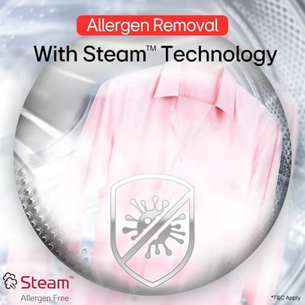 LG 12 Kg, 5 Star, AI Direct Drive Technology, Wi-Fi, Steam Fully Automatic Front Load Washing Machine (FHP1412Z5O, Intelligent & Convenient Fabric Care, Allergy Care, Remote Control, Onyx Black) 