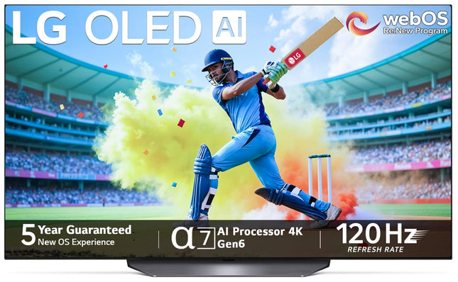 LG 139 cm (55 inches) 4K Ultra HD Smart OLED TV 55B3PSA (Black) 