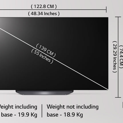 LG 139 cm (55 inches) 4K Ultra HD Smart OLED TV 55B3PSA (Black) 