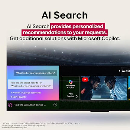 LG 139 cm (55 inches) UA82 Series 4K Ultra HD (3840 x 2160) Smart webOS LED TV 55UA82006LA 