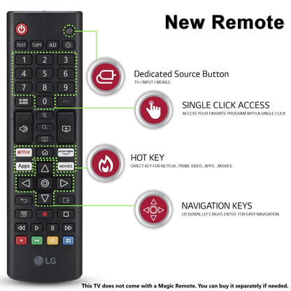 LG 139 cm (55 inches) UA82 Series 4K Ultra HD (3840 x 2160) Smart webOS LED TV 55UA82006LA 