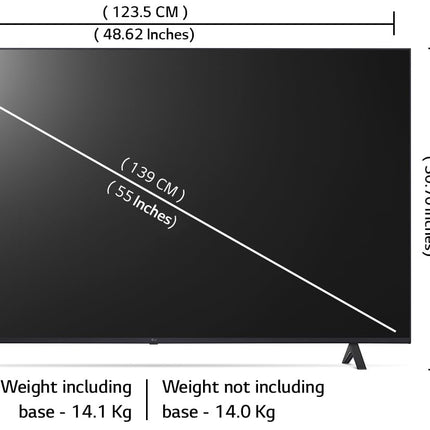 LG 139 cm (55 inches) UR75 Series 4K Ultra HD Smart LED TV 55UR75006LC 