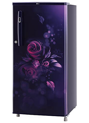 LG 185 L, 4 Star, Smart Inverter, Direct-Cool Single Door Refrigerator (GL-B199OBEY, Blue Euphoria, Smart Connect & Fast Ice Making) 