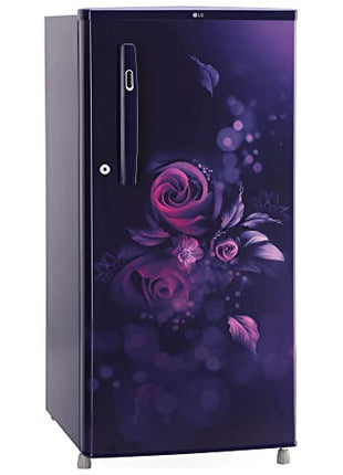 LG 185 L, 4 Star, Smart Inverter, Direct-Cool Single Door Refrigerator (GL-B199OBEY, Blue Euphoria, Smart Connect & Fast Ice Making) 