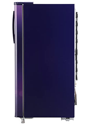 LG 185 L, 4 Star, Smart Inverter, Direct-Cool Single Door Refrigerator (GL-B199OBEY, Blue Euphoria, Smart Connect & Fast Ice Making) 