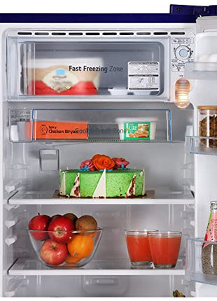 LG 185 L, 4 Star, Smart Inverter, Direct-Cool Single Door Refrigerator (GL-B199OBEY, Blue Euphoria, Smart Connect & Fast Ice Making) 