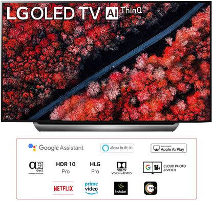 LG 195 cms (77 inches) 4K Ultra HD Smart OLED TV OLED77C9PTA | With Built-in Alexa (Dark Meteo Titanium) (2019 Model) 