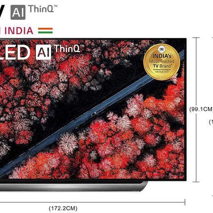 LG 195 cms (77 inches) 4K Ultra HD Smart OLED TV OLED77C9PTA | With Built-in Alexa (Dark Meteo Titanium) (2019 Model) 