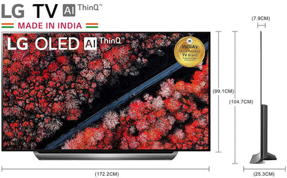 LG 195 cms (77 inches) 4K Ultra HD Smart OLED TV OLED77C9PTA | With Built-in Alexa (Dark Meteo Titanium) (2019 Model) 
