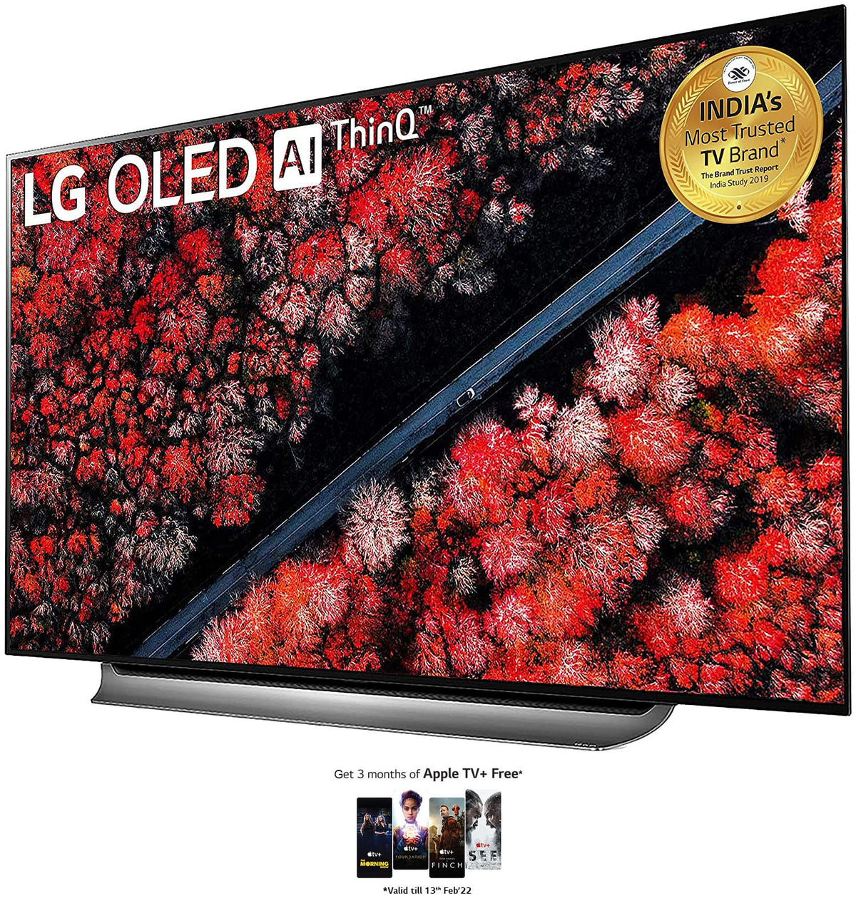 LG 195 cms (77 inches) 4K Ultra HD Smart OLED TV OLED77C9PTA | With Built-in Alexa (Dark Meteo Titanium) (2019 Model) 