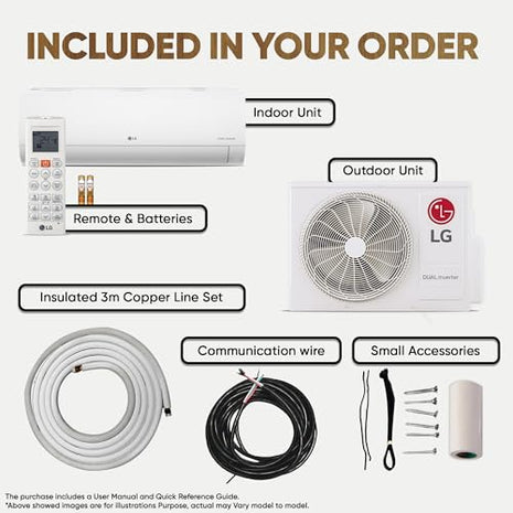 LG 2 Ton 3 Star DUAL Inverter Split AC (Copper, AI Convertible 6-in-1, Diet Mode+, Faster Cooling & Energy Saving, 4 Way Swing, HD Filter with Anti-Virus Protection, US-Q24ENXE, White) 