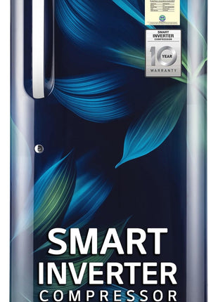 LG 210 L, 5 Star, Direct Cool, Smart Inverter Compressor, Single Door Refrigerator (2025 Model, GL-D231ABAU, Blue Aurora, Humidity Controller, Base stand with Drawer & Fast Ice Making) 
