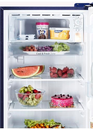 LG 210 L, 5 Star, Direct Cool, Smart Inverter Compressor, Single Door Refrigerator (2025 Model, GL-D231ABAU, Blue Aurora, Humidity Controller, Base stand with Drawer & Fast Ice Making) 