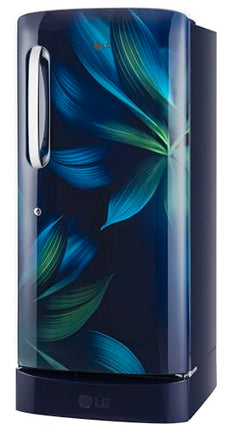 LG 210 L, 5 Star, Direct Cool, Smart Inverter Compressor, Single Door Refrigerator (2025 Model, GL-D231ABAU, Blue Aurora, Humidity Controller, Base stand with Drawer & Fast Ice Making) 