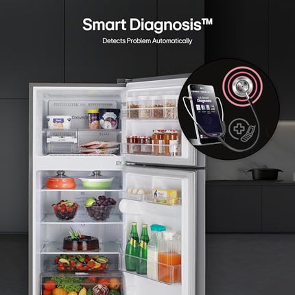 LG 240 L 3 Star Frost-Free Smart Inverter Double Door Refrigerator (GL-S292RDSX, Dazzle Steel, Convertible & Multi Air Flow Cooling) 