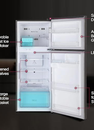 LG 242 L 2 Star Frost Free Smart Inverter Double Door Refrigerator ( GL-I292RPZY, Shiny Steel, Door Cooling +) 