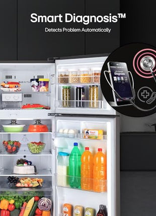 LG 242 L 2 Star Frost Free Smart Inverter Double Door Refrigerator ( GL-I292RPZY, Shiny Steel, Door Cooling +) 
