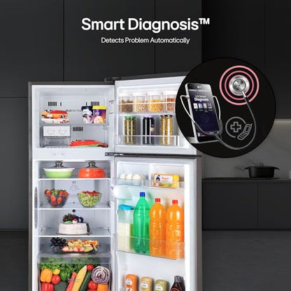 LG 242 L 2 Star Frost Free Smart Inverter Double Door Refrigerator ( GL-I292RPZY, Shiny Steel, Door Cooling +) 