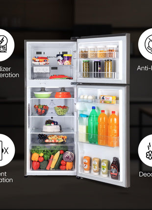 LG 242 L 2 Star Frost Free Smart Inverter Double Door Refrigerator ( GL-I292RPZY, Shiny Steel, Door Cooling +) 