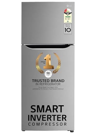 LG 242 L 2 Star Frost-Free Smart Inverter Double Door Refrigerator (GL-N292DPZY, Shiny Steel, Smart Connect & Multi Air Flow) 