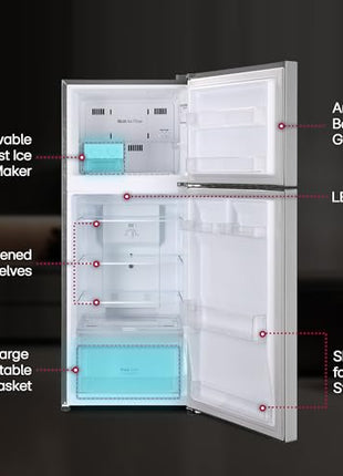 LG 242 L 2 Star Frost-Free Smart Inverter Double Door Refrigerator (GL-N292DPZY, Shiny Steel, Smart Connect & Multi Air Flow) 