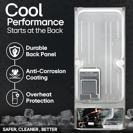 LG 242 L 2 Star Frost-Free Smart Inverter Double Door Refrigerator (GL-N292DPZY, Shiny Steel, Smart Connect & Multi Air Flow) 