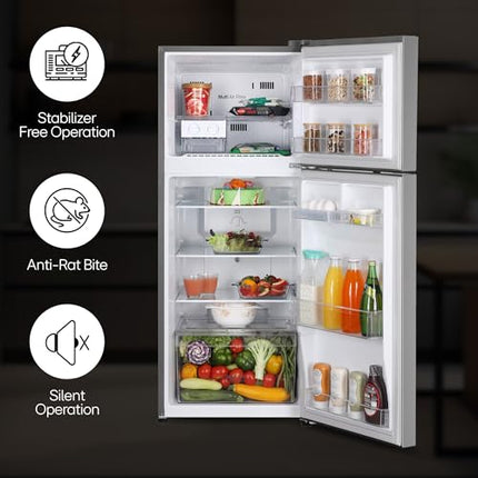 LG 242 L 2 Star Frost-Free Smart Inverter Double Door Refrigerator (GL-N292DPZY, Shiny Steel, Smart Connect & Multi Air Flow) 