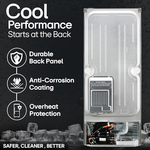 LG 242 L 2 Star Frost-Free Smart Inverter Double Door Refrigerator (GL-N292DPZY, Shiny Steel, Smart Connect & Multi Air Flow) 